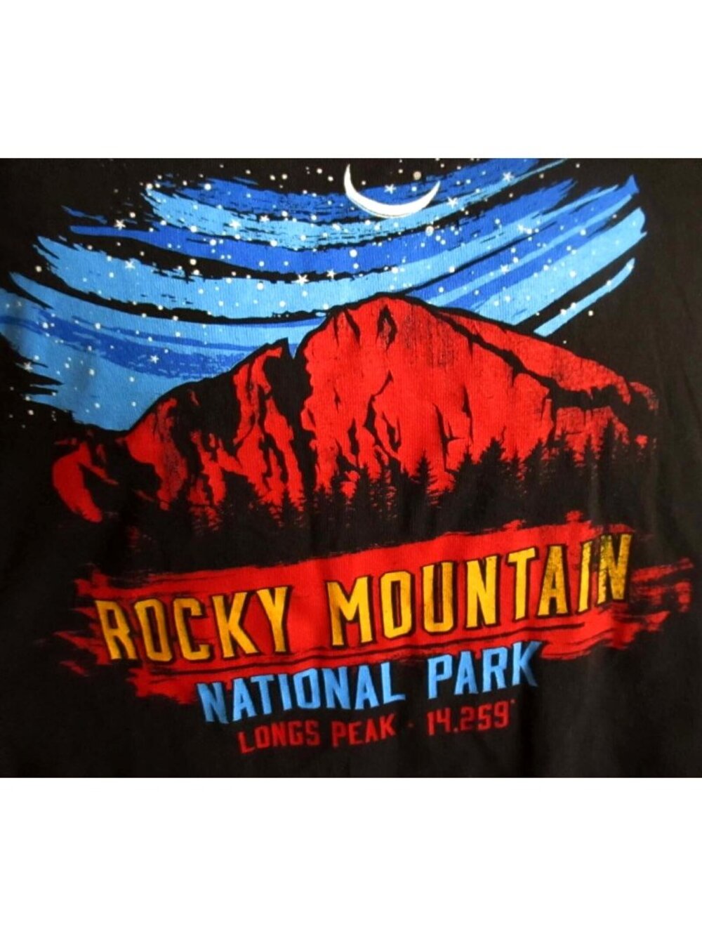 Vintage T-shirt Medium 1990's Colorado Rocky Mountain Park Graphic T-Shirt Med
